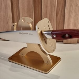 Porta Facas De Cozinha Cepo De Mesa Gladiador