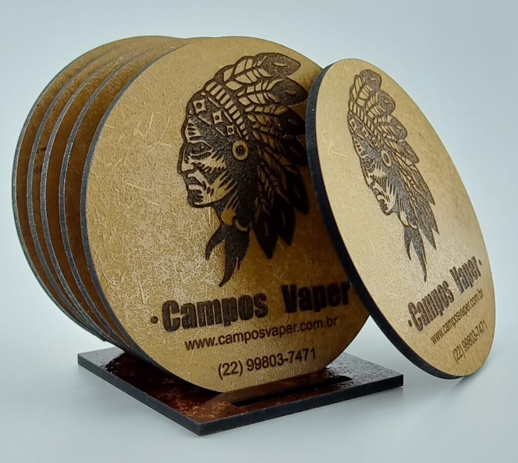 Porta copos com a sua Logomarca