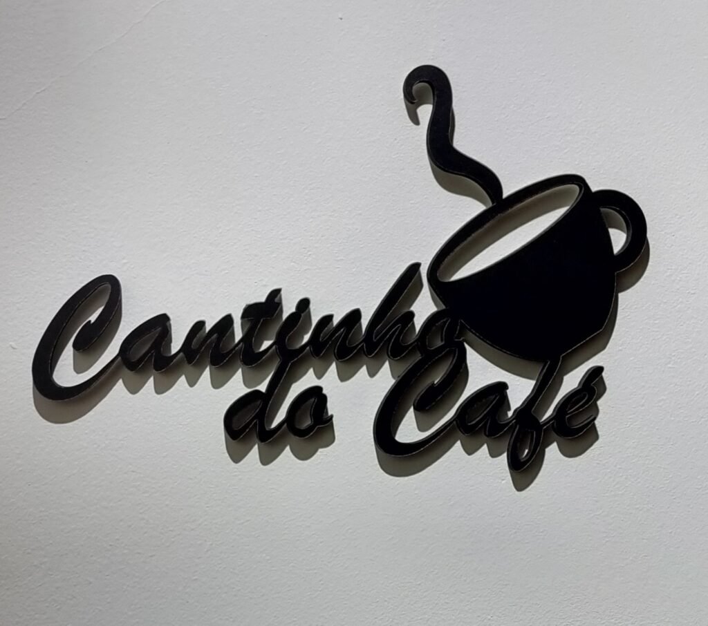 Placa decorativa Cantinho do café 6mm