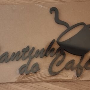 Placa decorativa Cantinho do café 6mm