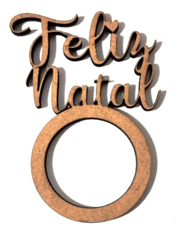 Kit Porta Guardanapo Feliz Natal Mesa Posta Decoração Mdf