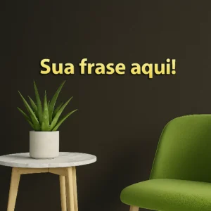 Frase Personalizada em Acrílico