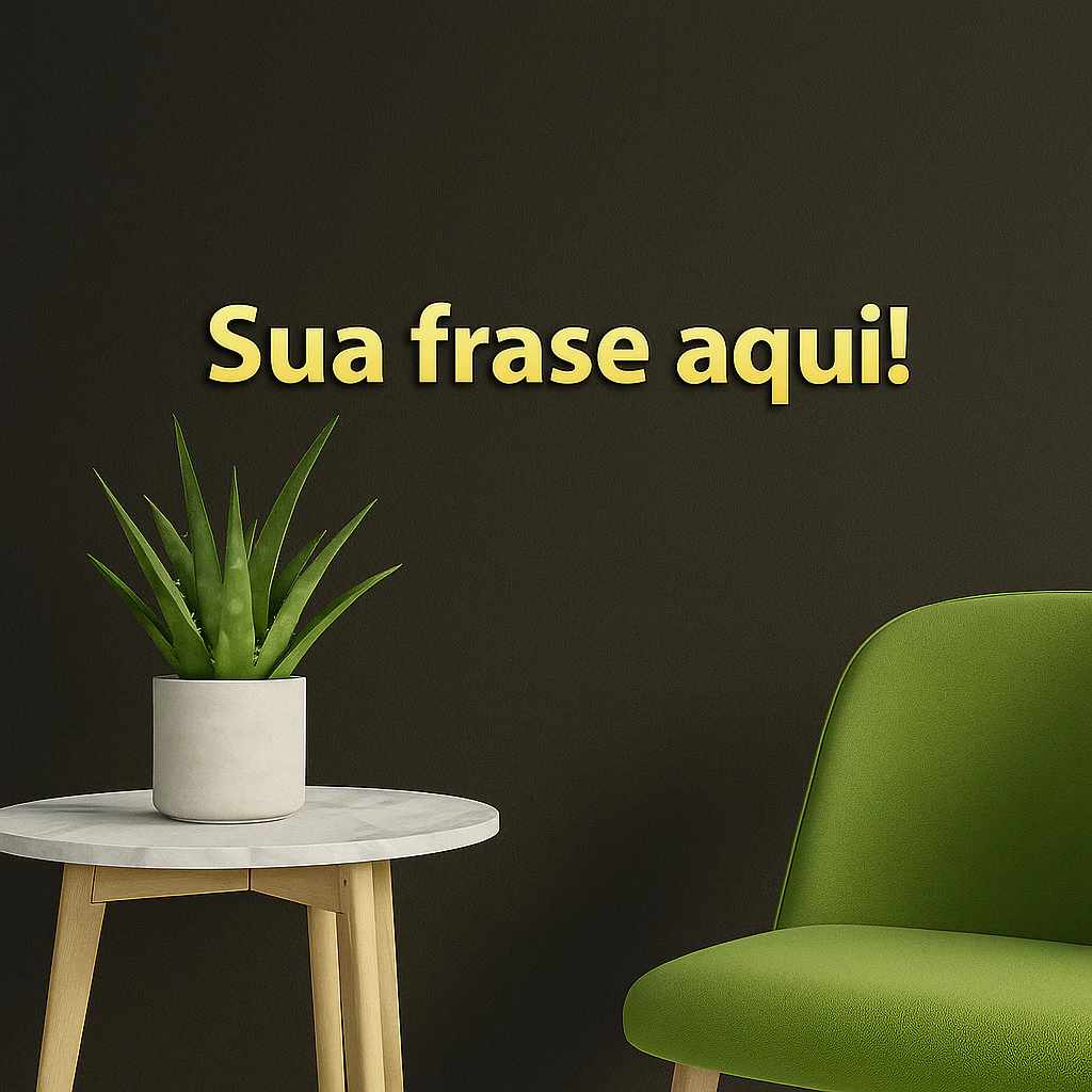 Frase Personalizada em Acrílico